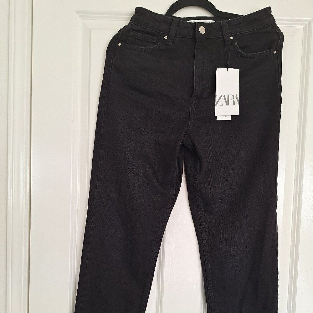 High rise Zara Black Jeans size 36 EUR 4 US